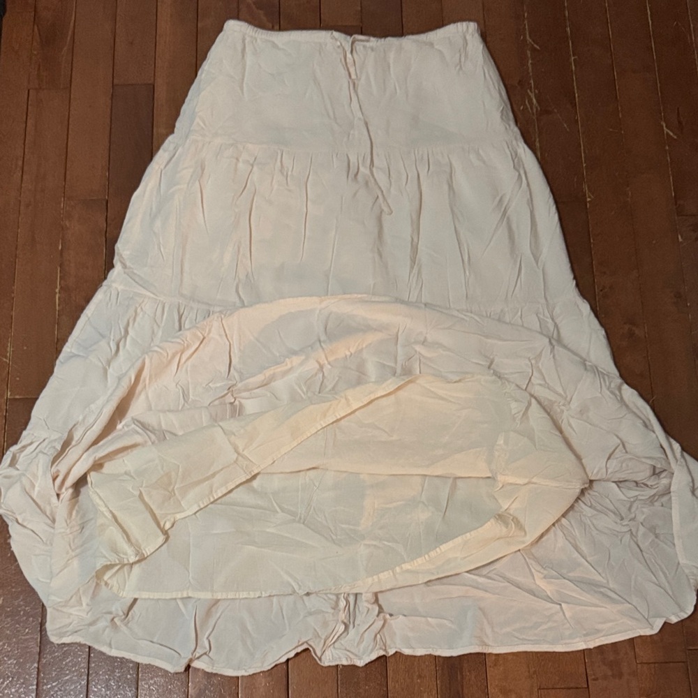 Brandy Melville Cream Pink Maxi Skirt
